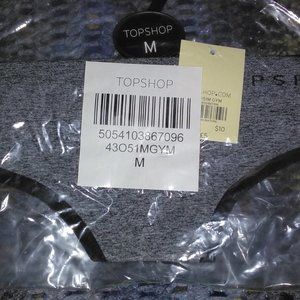 20 pair NWT on hangars grey marled TOPSHOP thongs